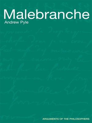 cover image of Malebranche
